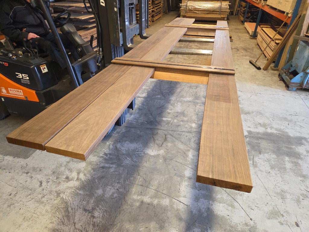 Hardhouten balken – geschaafd - nr: HB42, Tuin en Terras, Palen, Balken en Planken, Ophalen, Nieuw, 250 cm of meer, Balken