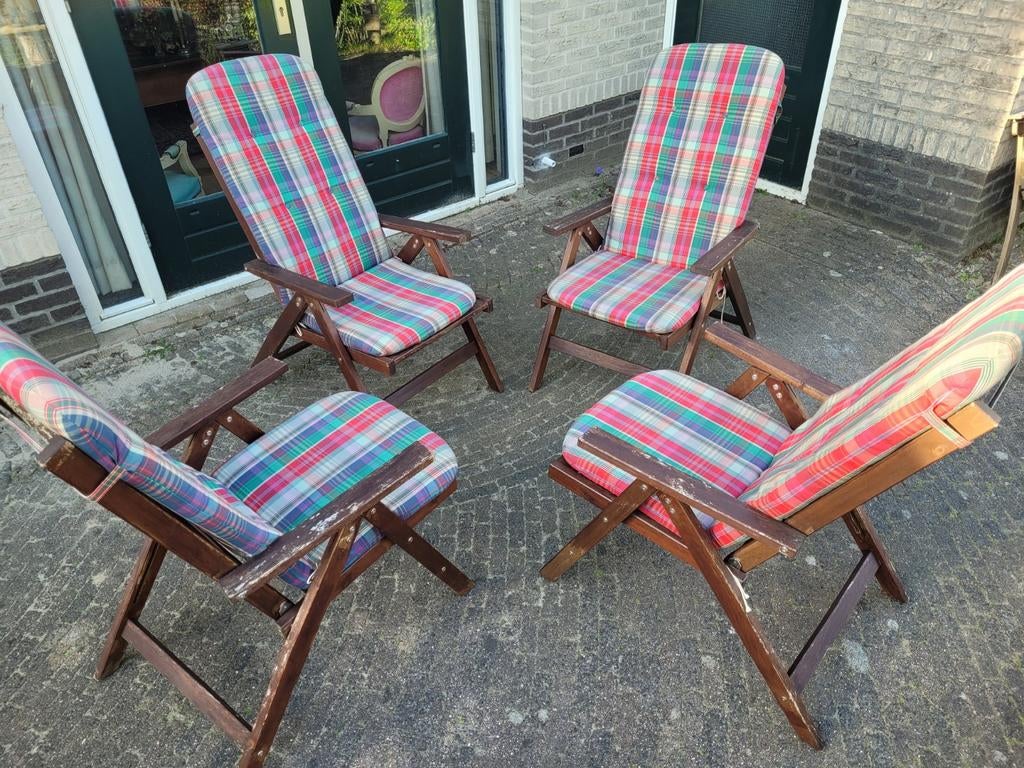 Hardhouten Ikea applaro / Nammaro standenstoelen, Ophalen, Gebruikt, Hout, 4 zitplaatsen