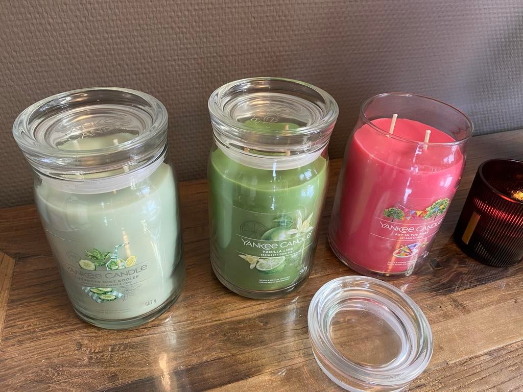 Yankee Candle geurkaarsen - diverse “smaken”, nieuw, 567 gr., Overige materialen, Overige kleuren, Nieuw, Ophalen of Verzenden