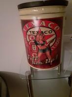 Opberg blik van Tekaco met houten deksel., Ophalen of Verzenden, Gebruikt, Overige