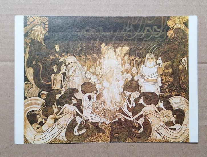 Jan Toorop - De drie bruiden, 1893. Kröller-Müller Museum, Verzamelen, Ansichtkaarten | Themakaarten, Ongelopen, 1980 tot heden