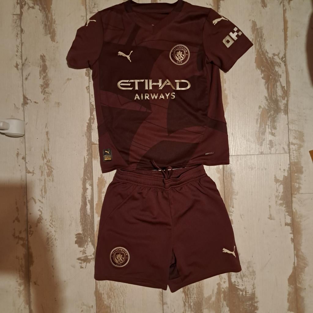 Voetbal teneu Manchester city maat 140, Maat XS of kleiner, Ophalen of Verzenden, Set