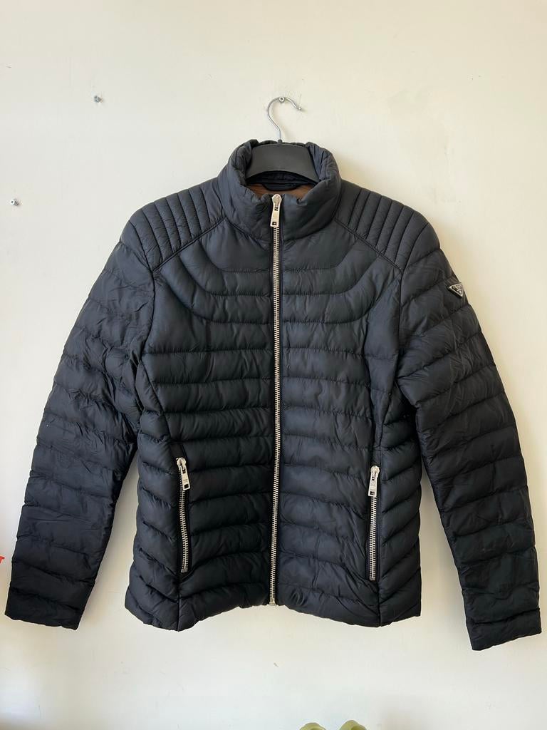 Prada jas met imperfecties - Goede staat, maat M, Ophalen of Verzenden, Gedragen, Maat 38/40 (M), Zwart