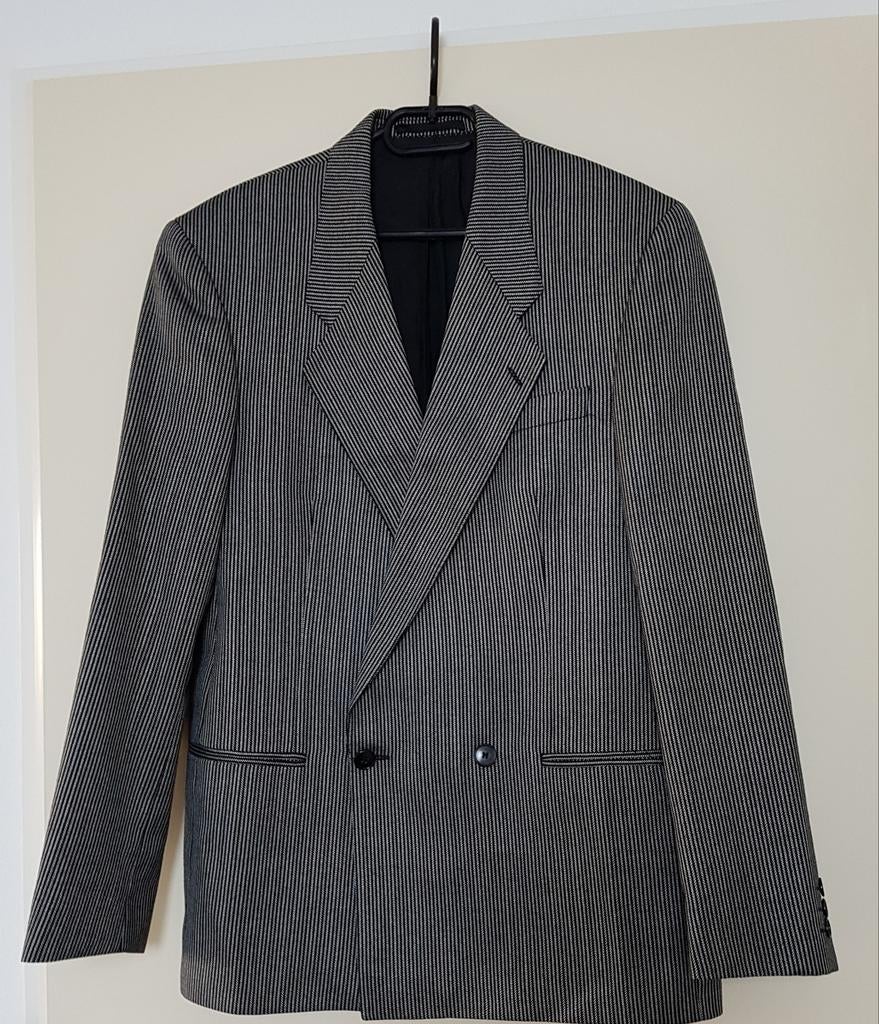Prachtig double-breasted colbert van Gils (48), Kleding | Heren, Kostuums en Colberts, Maat 48/50 (M), Zo goed als nieuw, Grijs