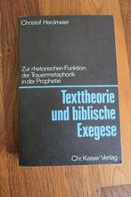 hardmeier text und biblische exegese, Ophalen of Verzenden, Gelezen, Christendom | Katholiek