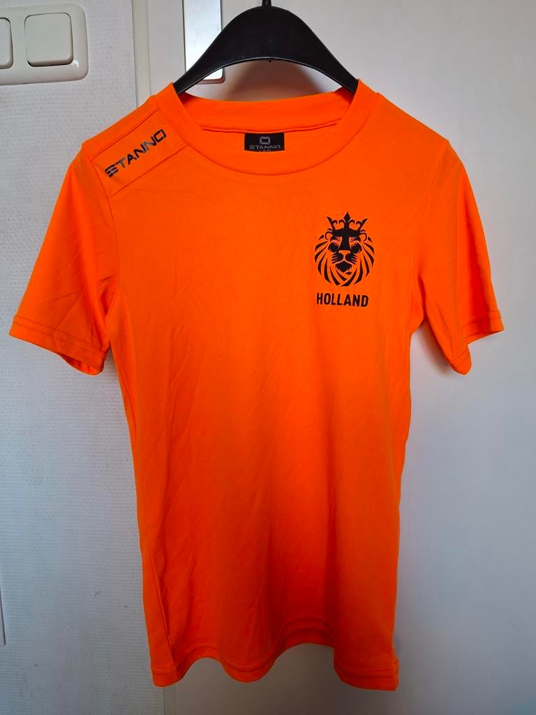 Koningsdag Stanno voetbalshirt Maat 140 Holland Oranje WK, Kinderen en Baby's, Jongen of Meisje, Stanno, Ophalen of Verzenden
