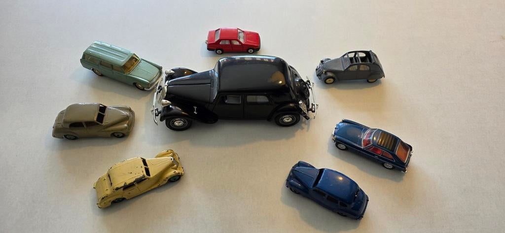 Verzameling van 8 vintage modelauto's, diverse merken, Ophalen of Verzenden