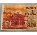 Spanje spaans bank biljet geld 2000 Pesetas 1980 goede staat, Ophalen of Verzenden, Overige landen, Los biljet