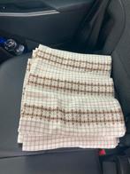 6 tafelkleden , wit/bruin geruit, Ophalen of Verzenden, Zo goed als nieuw, Rechthoek