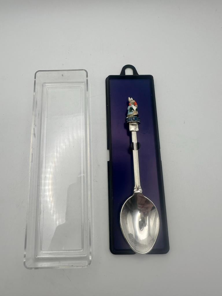 Beatrix Potter verzilverd lepeltje in origineel doosje, Ophalen of Verzenden