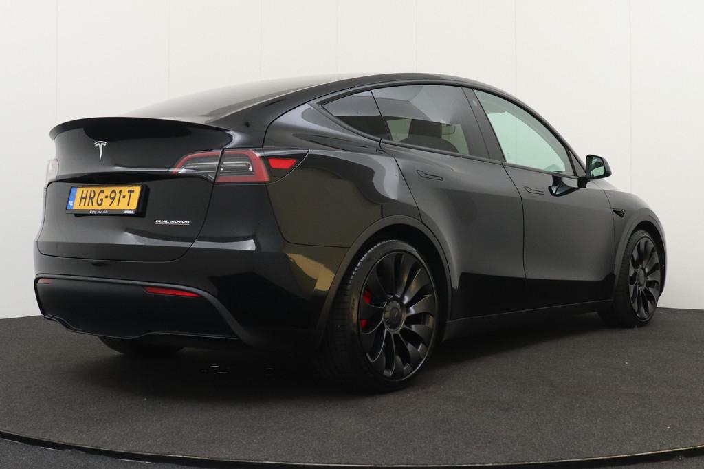 Tesla Model Y Performance AWD 75 kWh Autopilot Pano-dak 21'L, Auto's, Tesla, Automaat, 514 km, Gebruikt, Zwart
