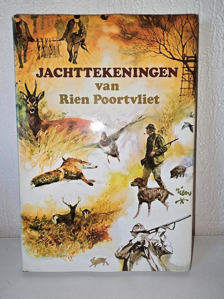 Jachttekeningen van Rien Poortvliet - Nette Staat, Boeken, Kunst en Cultuur | Fotografie en Design, Ophalen of Verzenden