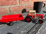 Vintage Massey Ferguson 595 Tractor met Kiepwagen, Overige merken, Gebruikt, 1:32 tot 1:50, Overige typen