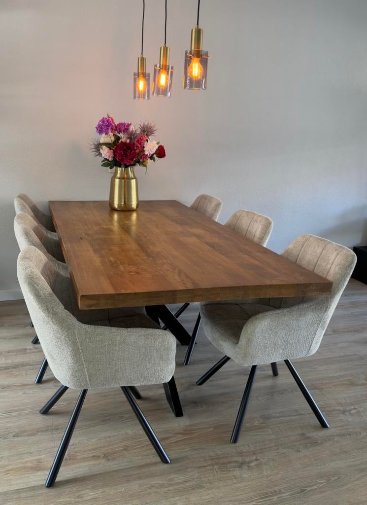 Gratis eetkamer tafel met spinpoot, Ophalen, 200 cm of meer, 50 tot 100 cm, Zo goed als nieuw