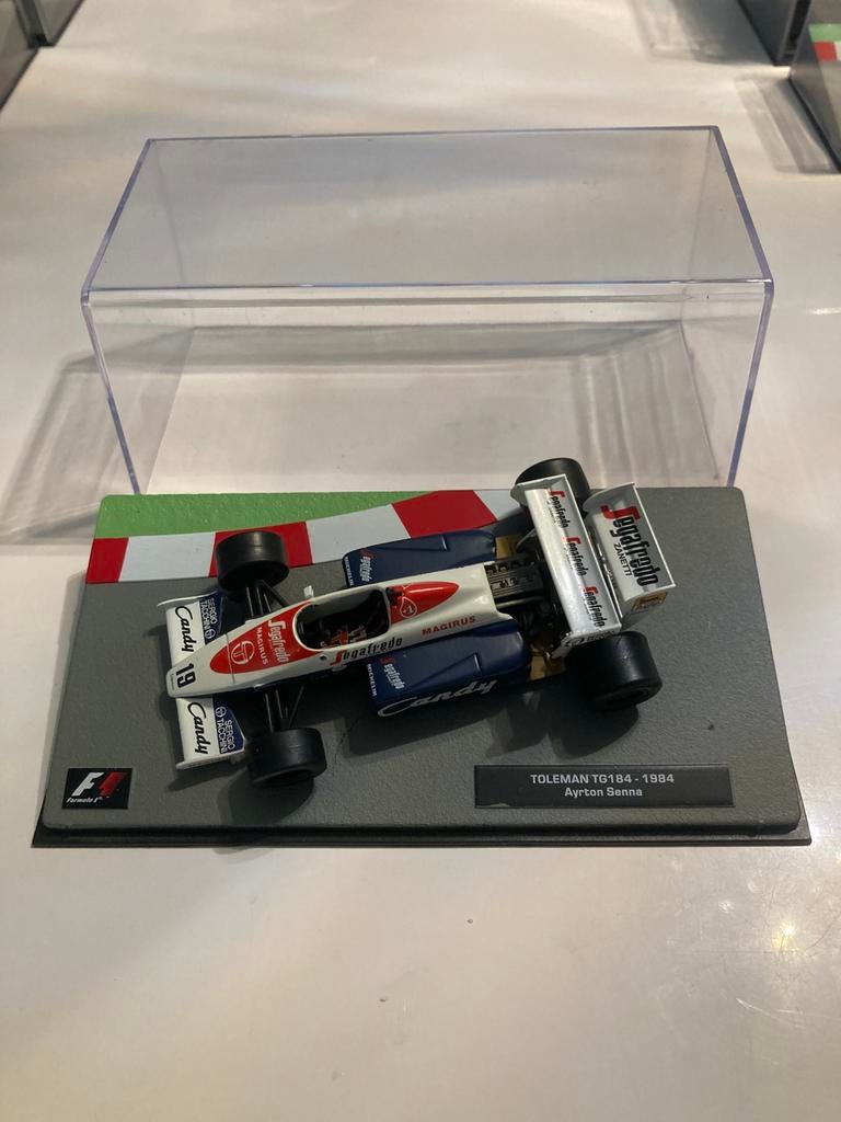 Toleman tg184-1984 Ayrton senna 1/43, Hobby en Vrije tijd, Modelauto's | 1:43, Ophalen of Verzenden, Nieuw, Auto