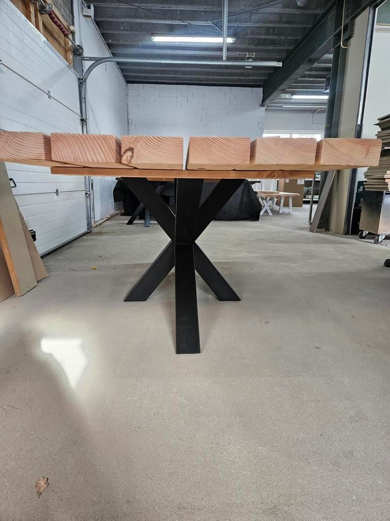Nieuwe Douglas tafel met matrix poot - 240x87 cm, Onbekend, Nieuw, Ophalen of Verzenden, Onbekend