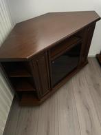 Donker eiken hoek tv meubel, Huis en Inrichting, Ophalen of Verzenden, Zo goed als nieuw, 50 tot 75 cm, Minder dan 100 cm