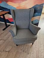 Ikea Strandmon oorfauteuil donkergrijs, Huis en Inrichting, Fauteuils, Ophalen, 75 tot 100 cm, Zo goed als nieuw, 75 tot 100 cm
