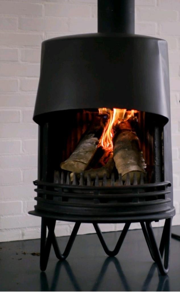 Gietijzeren Houtkachel allesbrander kolenkachel, Huis en Inrichting, Kachels, Ophalen, Houtkachel, Zo goed als nieuw, Vrijstaand