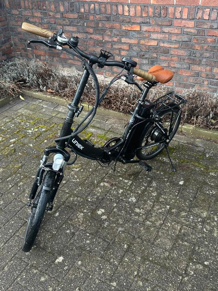 Elektrische vouwfiets, Fietsen en Brommers, Fietsen | Vouwfietsen, Gebruikt, 20 inch of meer, Totaal opvouwbaar, Versnellingen