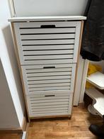 Nette witte schoenenkast met drie lades, Huis en Inrichting, Kasten | Schoenenkasten, Ophalen, Gebruikt