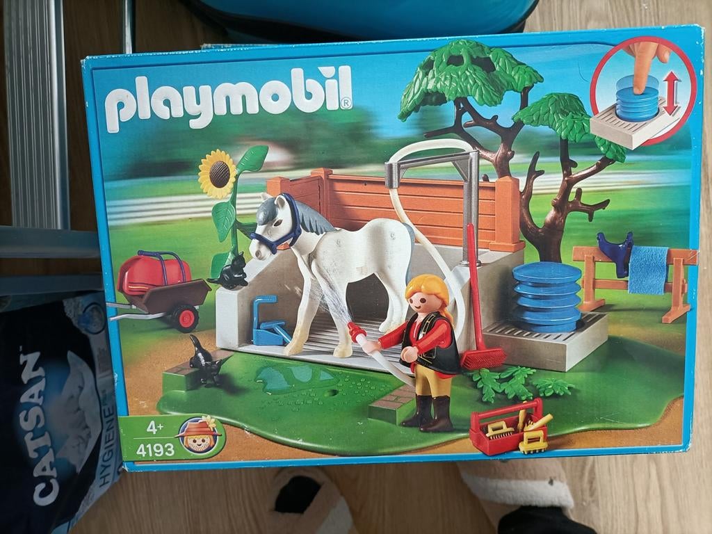 Paardenwasbox Playmobil 4193, Kinderen en Baby's, Speelgoed | Playmobil, Ophalen