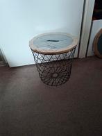 Nieuwe IKEA KVISTBRO opbergmand / bijzettafel zwart, Ophalen, Overige materialen, Mand, Rond