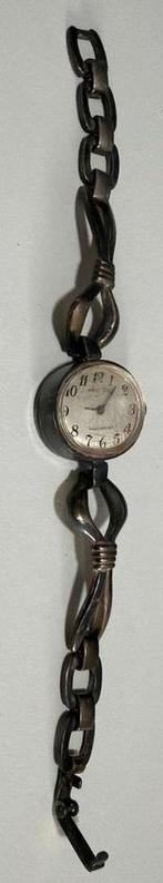 Pelicon dameshorloge met zilveren band, Overige merken, Gebruikt, Polshorloge, Ophalen of Verzenden