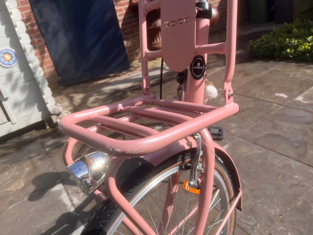 Popal meisjes fiets rose 22inch, Fietsen en Brommers, Fietsen | Meisjes, Ophalen, Zo goed als nieuw, 22 inch