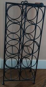 smeedijzeren wijnrek voor  10 flessen wijn, Huis en Inrichting, Woonaccessoires | Wijnrekken, Ophalen of Verzenden, Zo goed als nieuw