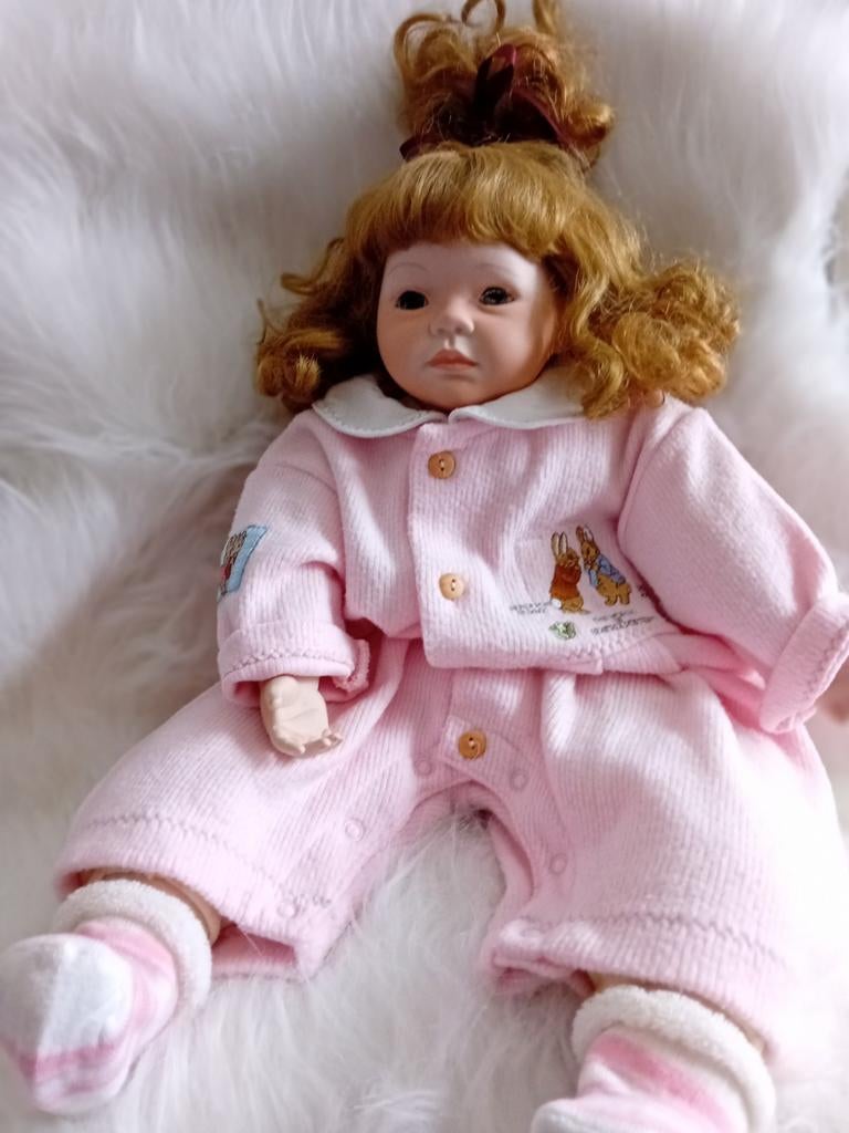 Mooie lieve porseleinen pop, Ophalen of Verzenden