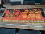 Grolsch Wintervorst Reclamedoek - Hét Bier van de Winter, Ophalen of Verzenden, Gebruikt, Reclamebord