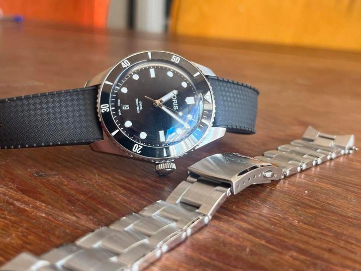 Oris Diver Date (2025), Sieraden, Tassen en Uiterlijk, Horloges | Heren, Zo goed als nieuw, Overige merken, Staal, Ophalen of Verzenden