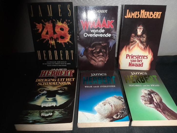 James Herbert boeken - 6 thrillers, Boeken, Thrillers, Gelezen, Ophalen of Verzenden