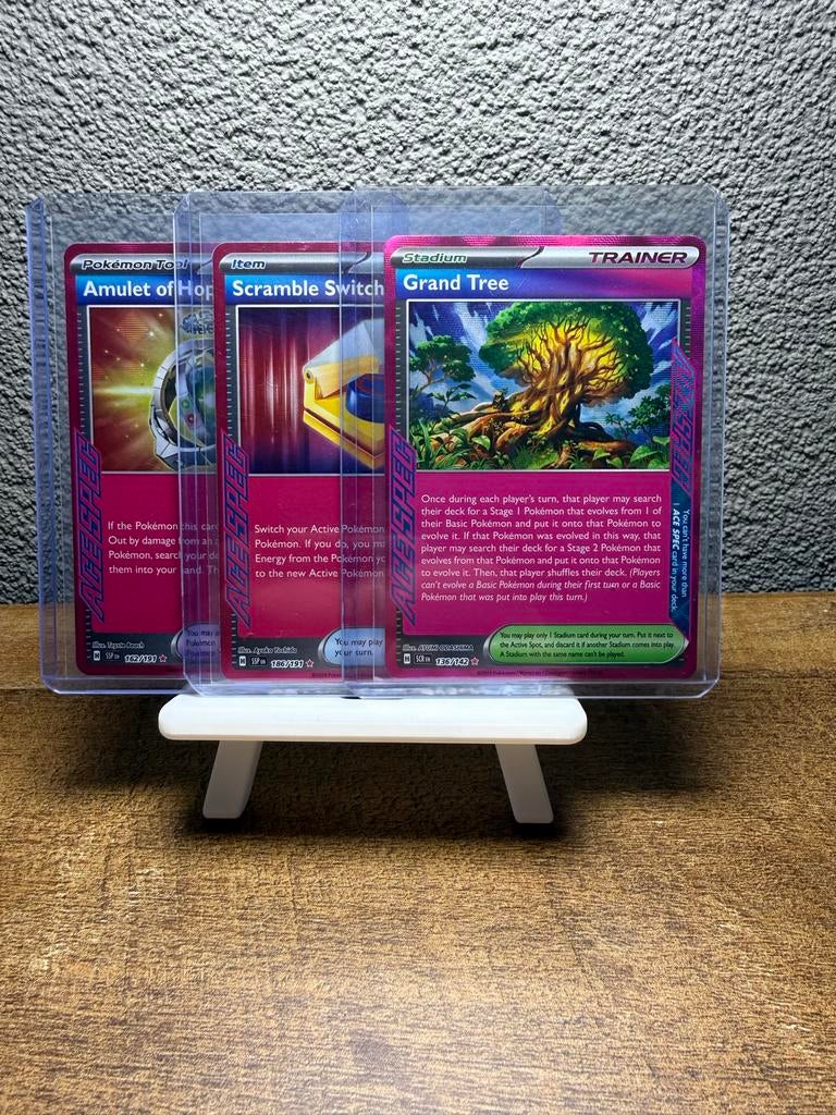 Pokémon TCG: ACE SPEC Trainer Kaarten Bundel (3 stuks), Ophalen of Verzenden, Zo goed als nieuw, Meerdere kaarten