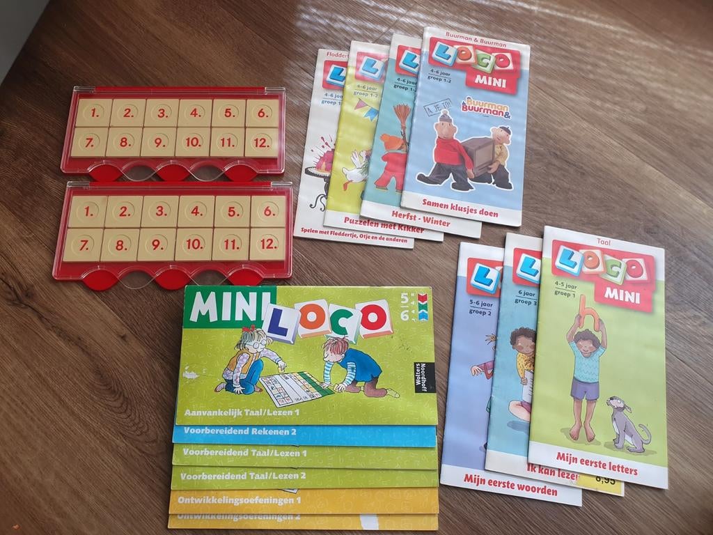 Grote mini loco set - 2 dozen - 13 boekjes, Ophalen of Verzenden, Gebruikt, Taal en Lezen