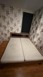 Tweepersoonsbed met kledingkast - Compleet slaapkamer set, Bruin, Tweepersoons, Ophalen of Verzenden, 200 cm