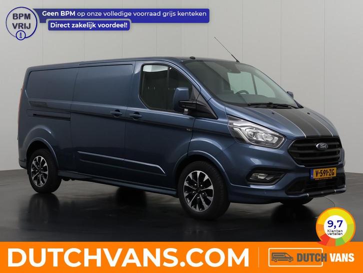 Ford Transit Custom 2.0TDCI 170PK Lang Automaat Sport | Navi, Auto's, Bestelauto's, Te koop, ABS, Achteruitrijcamera, Airconditioning