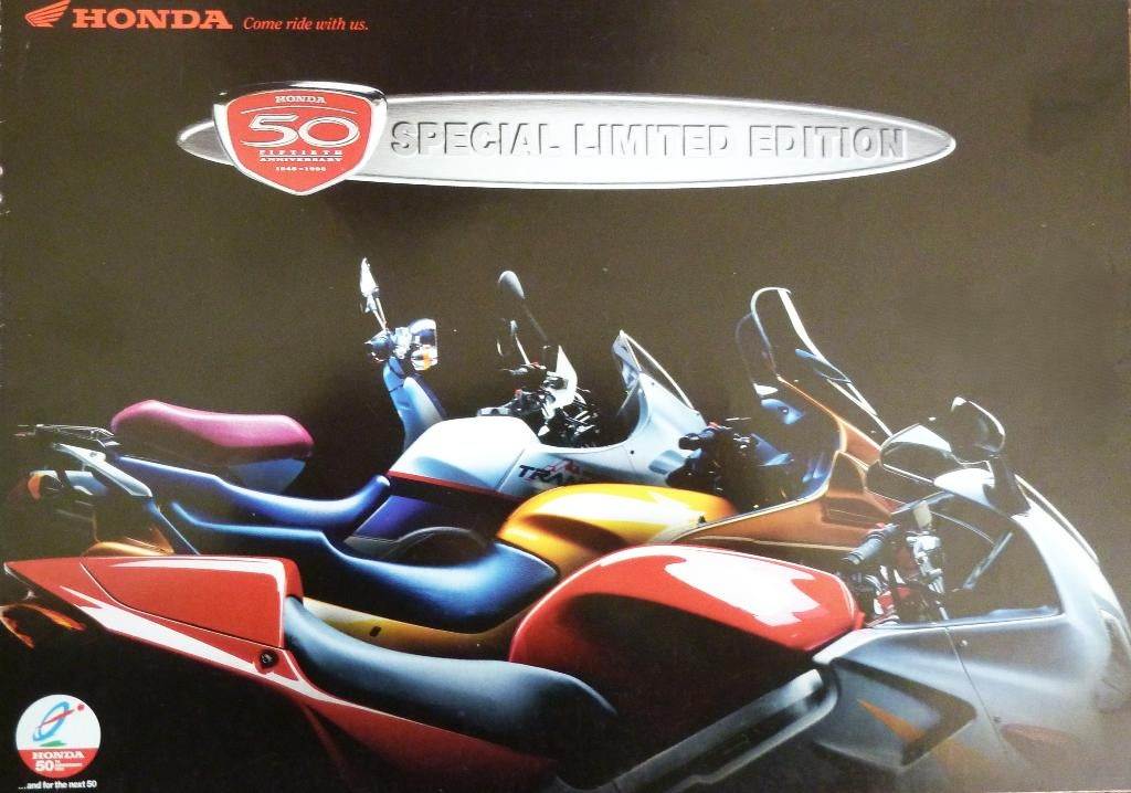 Folder HONDA 50 jaar Special Limited Edition 1998, Motoren, Ophalen of Verzenden, Honda