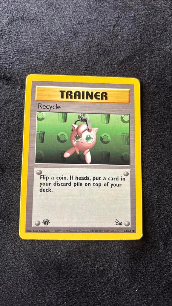 Pokemon Trainer Recycle 1st Edition, Ophalen of Verzenden, Zo goed als nieuw