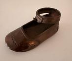 Bronzen babyschoentje, maatwerk met keurmerk 9636B, Ophalen of Verzenden, Gebruikt