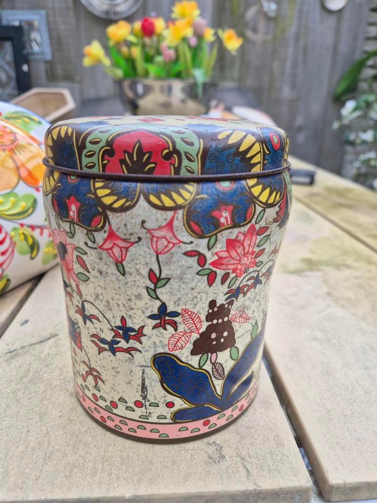 Antiek blik ca1900 Jugendstil art deco, Ophalen of Verzenden