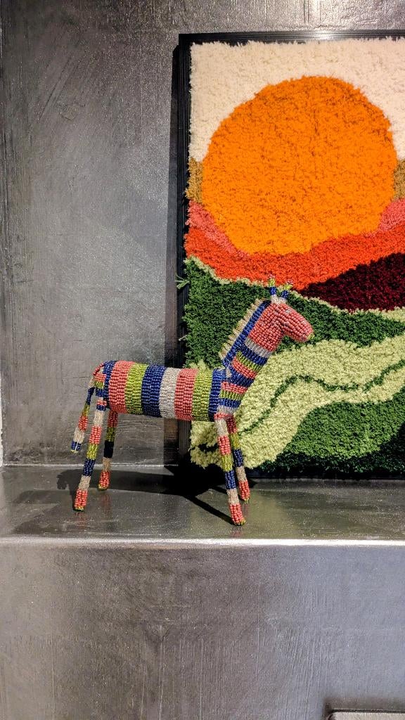 Afrikaans Beadwork dier, Ophalen of Verzenden, 20 - 50 cm, Beeld, Metaal