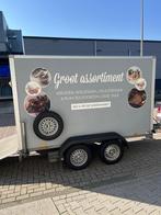 Gesloten tandemasser met laadklep !!!, Auto diversen, Aanhangers en Bagagewagens, Ophalen of Verzenden, Zo goed als nieuw