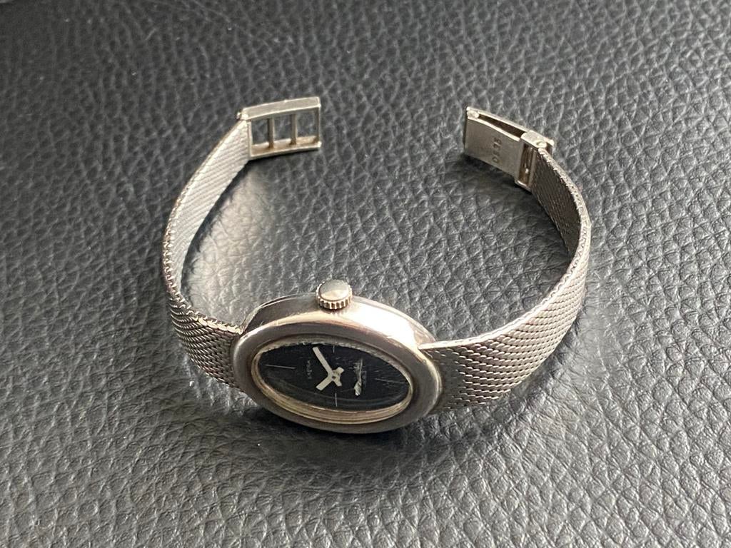 Vintage zilveren armband horloge., Verzenden, Zo goed als nieuw, Zilver, Zilver