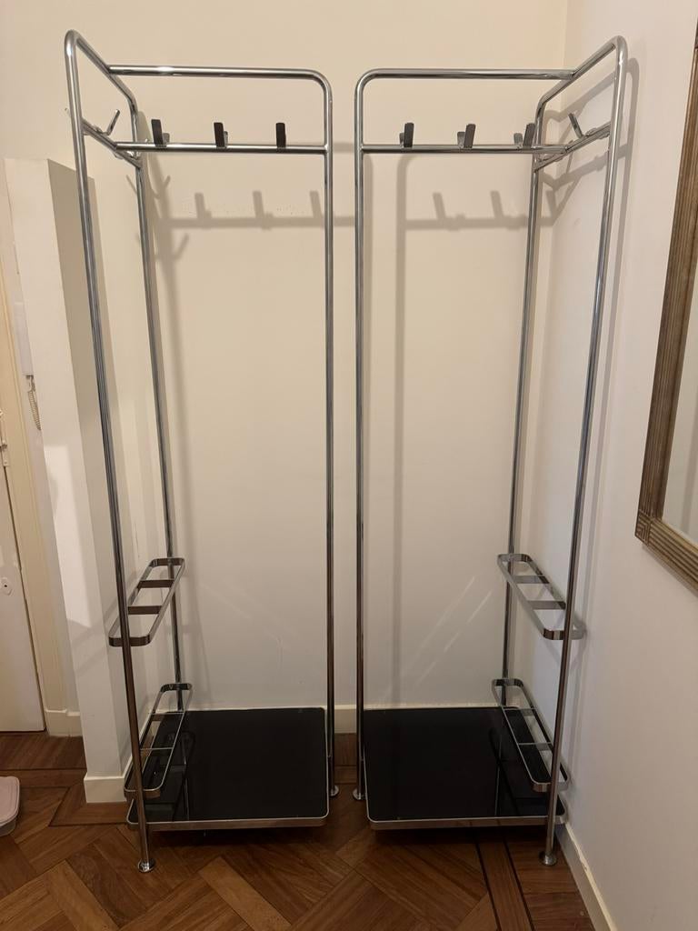 Prachtige Thonet verchroomde design kapstok, Gebruikt, ?, Metaal, Staande kapstok