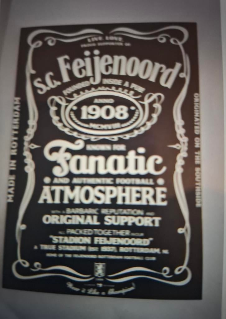 Sticker Feyenoord Fanatic, Verzamelen, Stickers, Ophalen of Verzenden, Nieuw, Sport