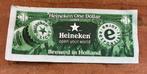 Heineken One Dollar, Ophalen of Verzenden, Glas of Glazen, Heineken