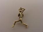 Gouden hanger honkbal                                   G105, Gebruikt, Overige voorstellingen, ., Ophalen of Verzenden