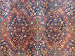 Vintage oosters wol Tafelkleed vloerkleed floral 136x203cm, Persian Perzisch vintage oosters hype, Gebruikt, 100 tot 150 cm, Crème